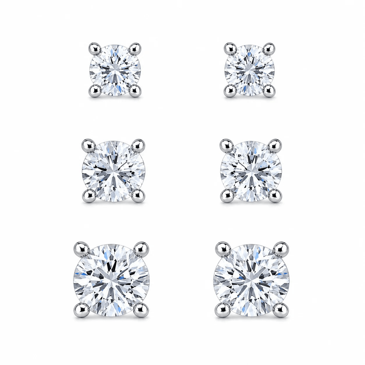 Arete Aureon 3mm/4mm/5mm – Plata 925 con Circonia 5A – detalle 2