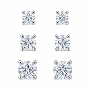 Arete Aureon 3mm/4mm/5mm – Plata 925 con Circonia 5A – detalle 2