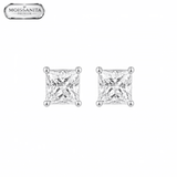 Arete Royalty 4.5mm – Plata 925 con Moissanita