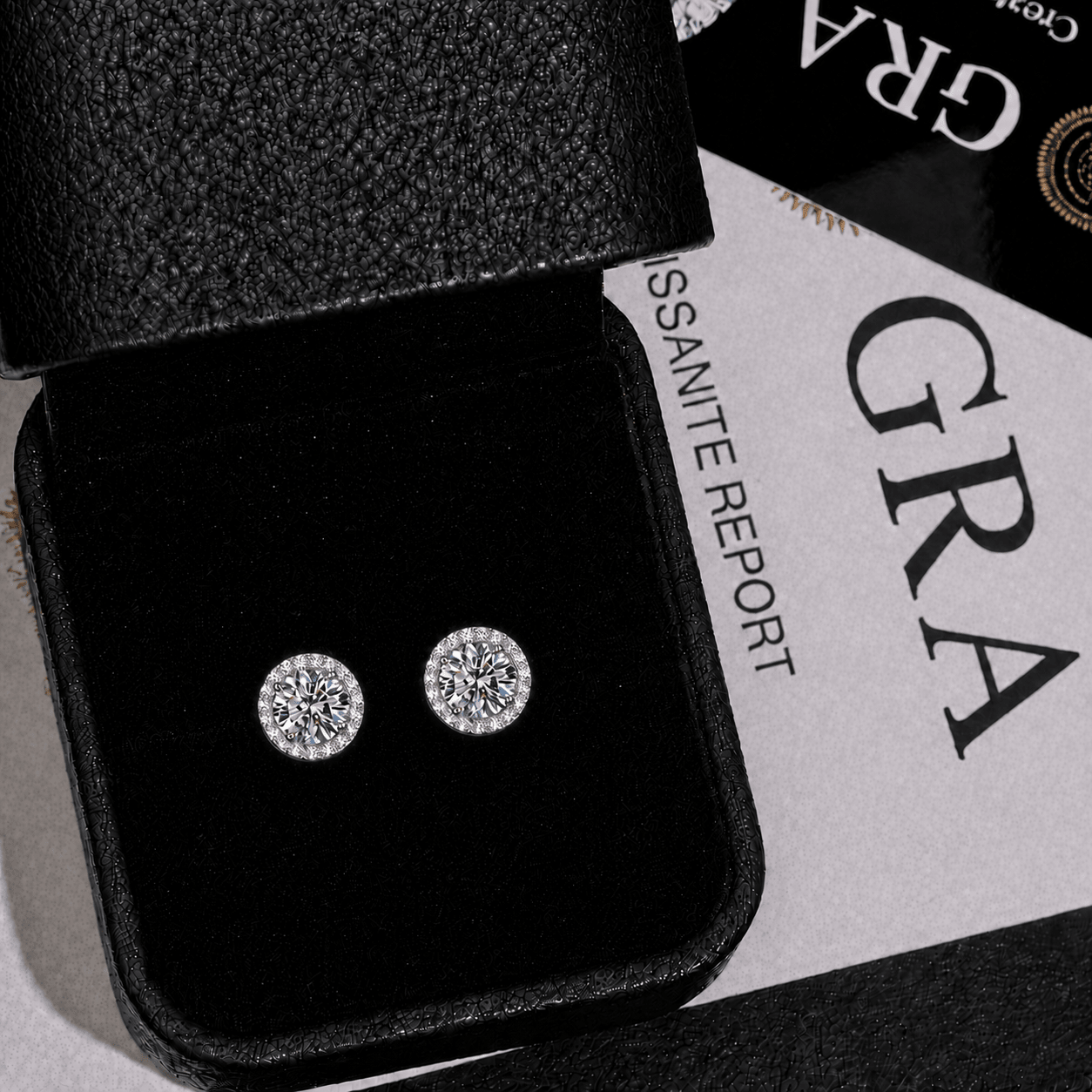 Arete Astra Imantado 7.5mm – Plata 925 con Moissanita – detalle 3