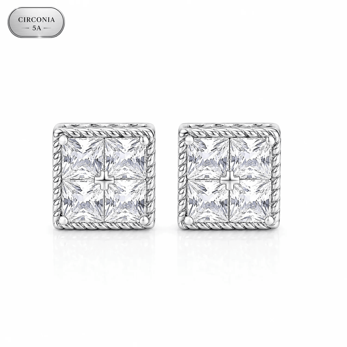 Arete Dynasty 8.5mm – Plata 925 con Circonia 5A | Lion Luxury
