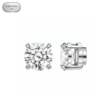 Arete Zeus Imantado 6mm/8mm – Acero Silver 316L con Circonia 5A