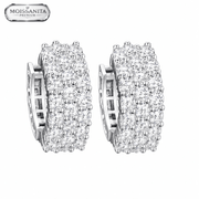 Arete Dominium 14mm – Plata 925 con Moissanita | Lion Luxury
