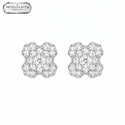 Arete Elite Moiss 7mm – Plata 925 con Moissanita | Lion Luxury
