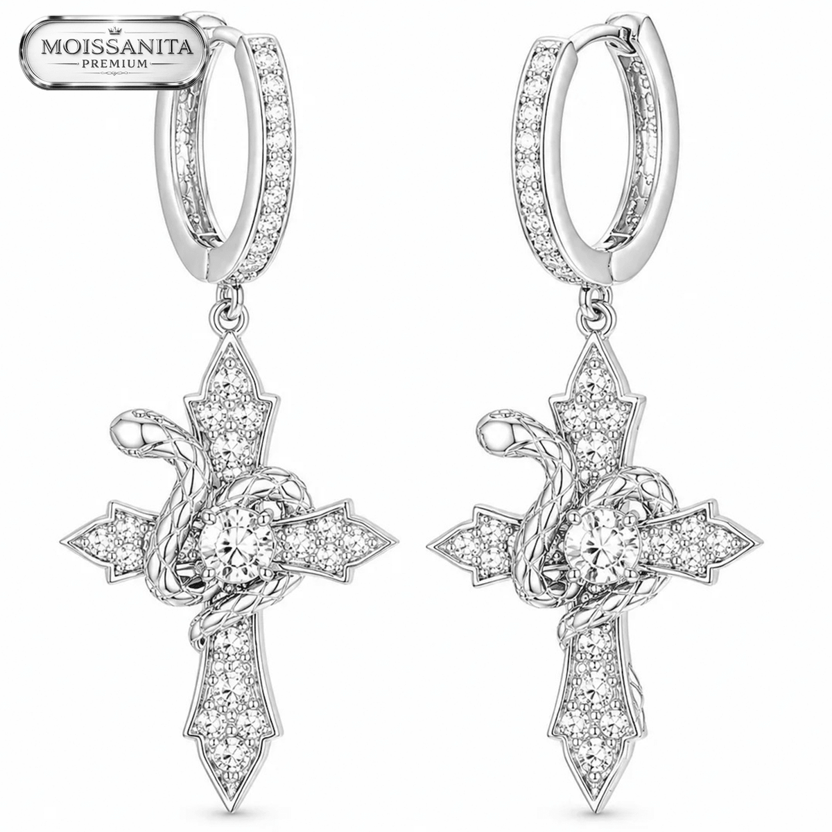 Arete Kronos 43mm – Plata 925 con Moissanita | Lion Luxury
