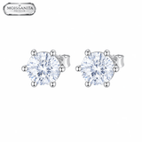 Arete Diamond 5mm – Plata 925 con Moissanita