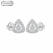 Arete Luxerin 6mm – Plata 925 con Moissanita | Lion Luxury