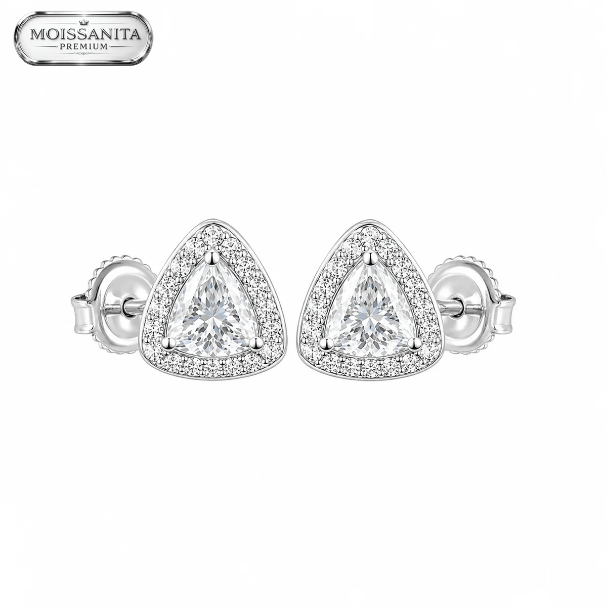 Arete Luxerin 6mm – Plata 925 con Moissanita | Lion Luxury