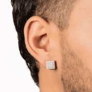 Arete Cubic 10mm – Plata 925 con Moissanita – detalle 2