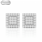 Arete Cubic 10mm – Plata 925 con Moissanita | Lion Luxury