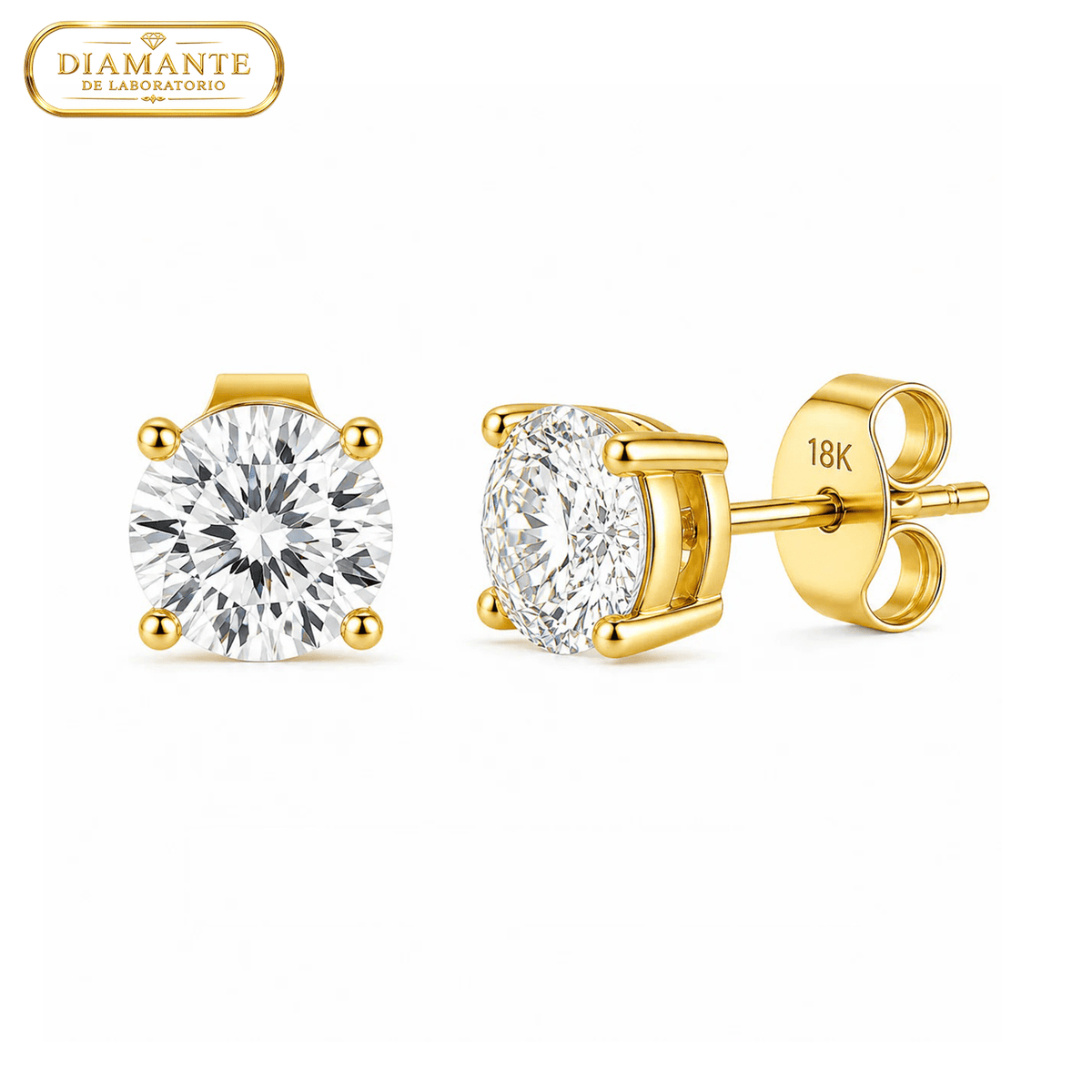 Arete Supreme 5mm – Oro 18k con Diamantes de Laboratorio Certificados por IGI | Lion Luxury