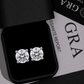 Arete Diamond 11mm – Plata 925 con Moissanita – detalle 4