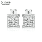 Arete Elise Moissan 10mm – Plata 925 con Moissanita | Lion Luxury
