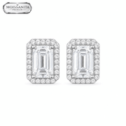Arete Majestic 9.5mm – Plata 925 con Moissanita | Lion Luxury