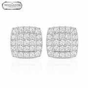 Arete Brilliance 10.5mm – Plata 925 con Moissanita | Lion Luxury