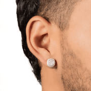 Arete Moiss Flex 10mm – Plata 925 con Moissanita – detalle 2