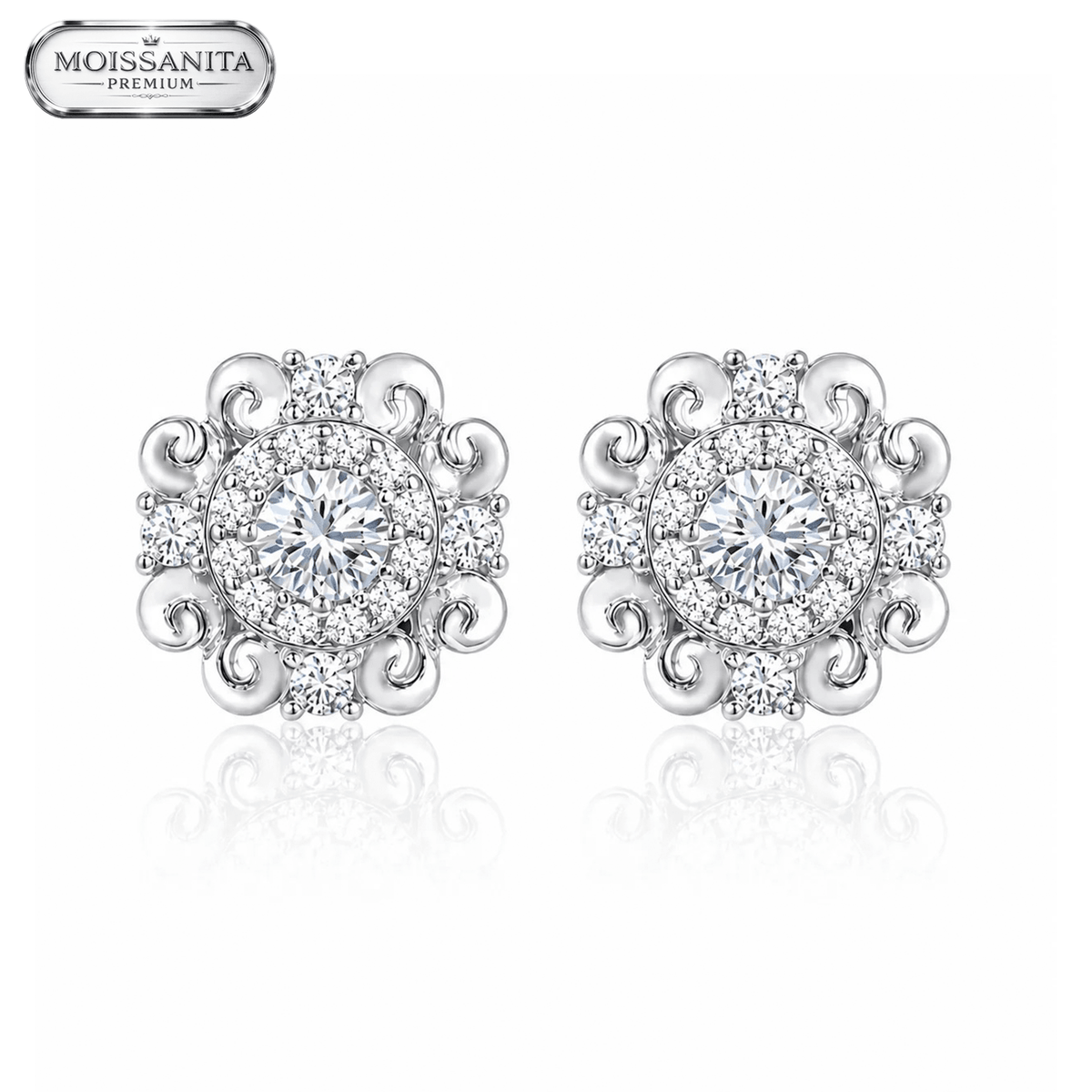 Arete Magnus 9mm – Plata 925 con Moissanita | Lion Luxury