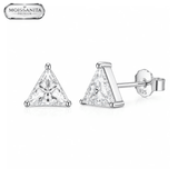 Arete Triangle 5.5mm – Plata 925 con Moissanita