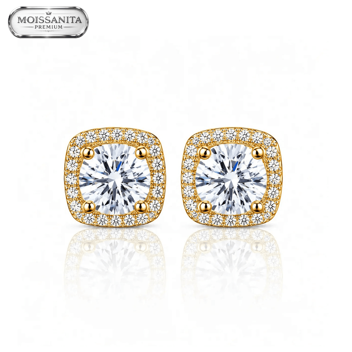 Arete Phoenix 7mm – Plata 925 con Moissanita – detalle 4