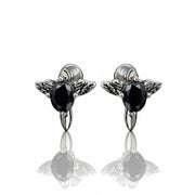 Arete Raven Cross 15mm – Acero 304L con Circonia 5A – detalle 3