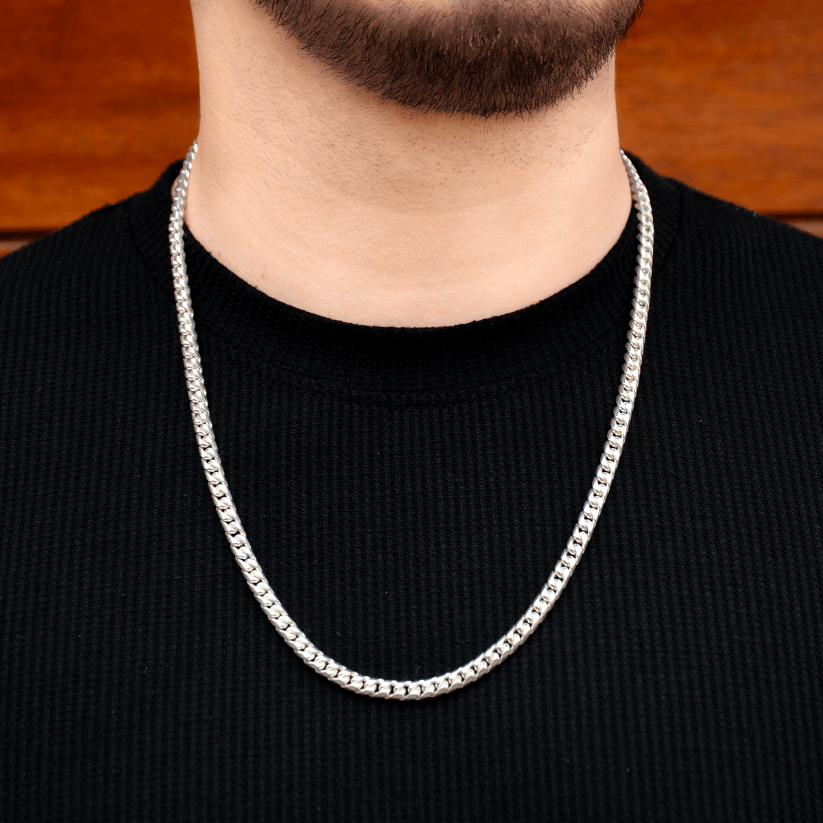 Cadena Lomo de Corvina 5.5mm – Plata 950 | Lion Luxury