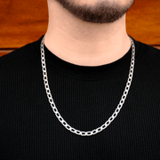 Cadena Grunet 6mm – Plata 950 | Lion Luxury