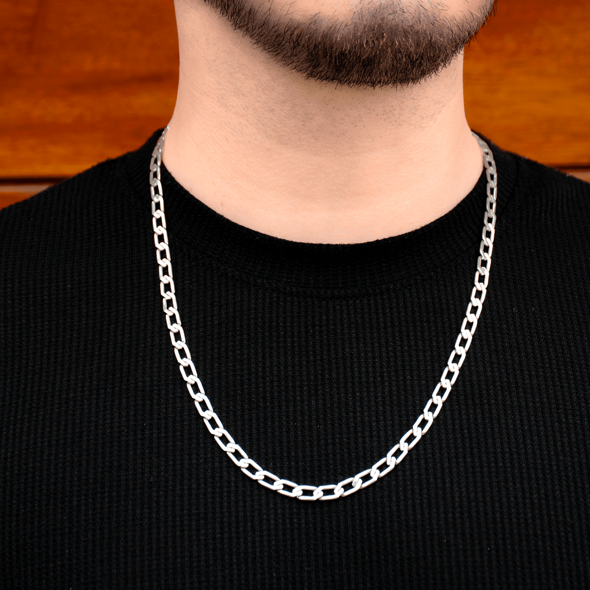 Cadena Grunet 6mm – Plata 950 | Lion Luxury