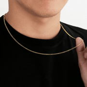 Cadena Miami Cuban Gold 2mm – Acero 316L – detalle 4