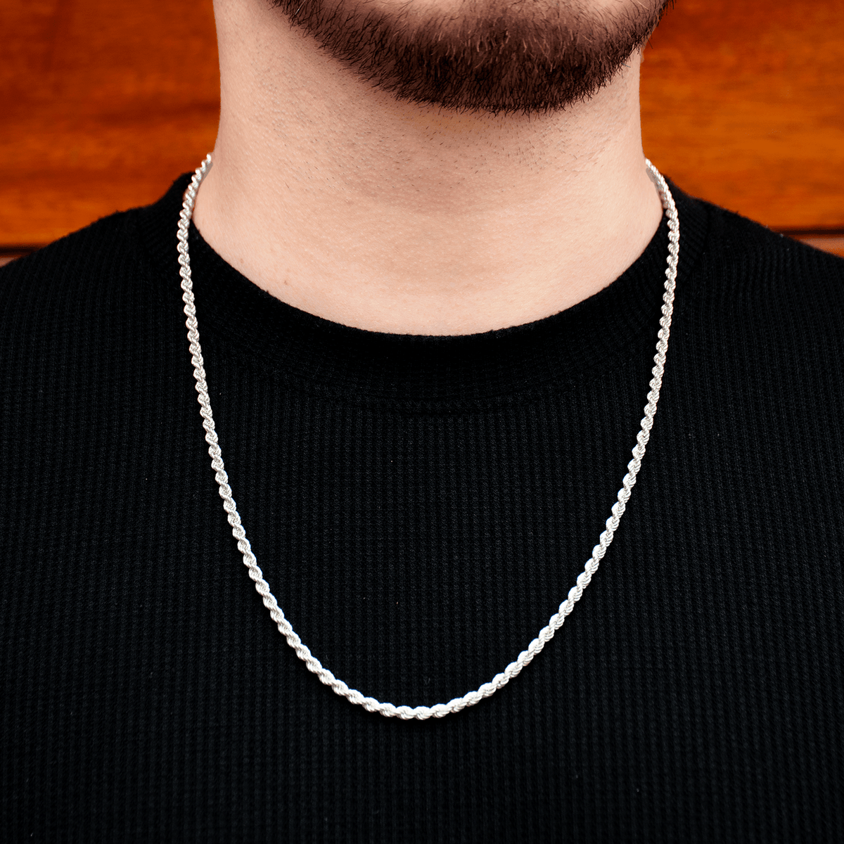 Cadena Nudo 4mm – Plata 950 | Lion Luxury