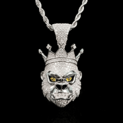 Collar Kong Diamond – Plata 925 con Moissanita – detalle 2