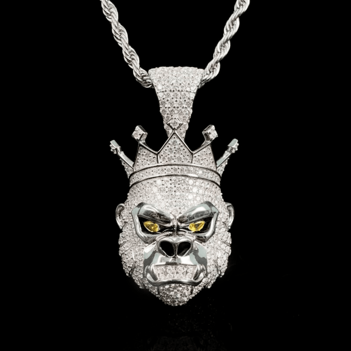 Collar Kong Diamond – Plata 925 con Moissanita – detalle 2