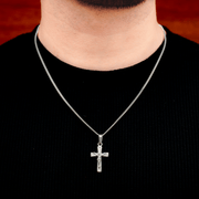 Collar Cristo – Plata 950 | Lion Luxury
