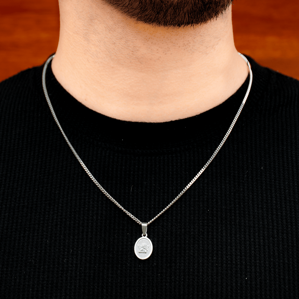 Collar Ángel de la Guarda – Plata 950 | Lion Luxury