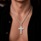 Collar Luxe Cross Diamond – Plata 925 con Moissanita | Lion Luxury