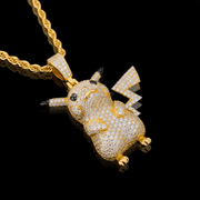 Collar Pikachu Diamond – Plata 925 con Moissanita – detalle 3