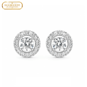 Arete Luxor 8.5mm – Plata 925 con Diamantes de Laboratorio Certificados por IGI – detalle 2