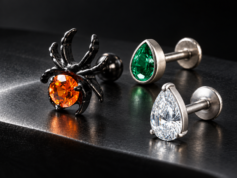 Piercings Black Spider, Forest y Nova de titanio — promoción 2 por S/119
