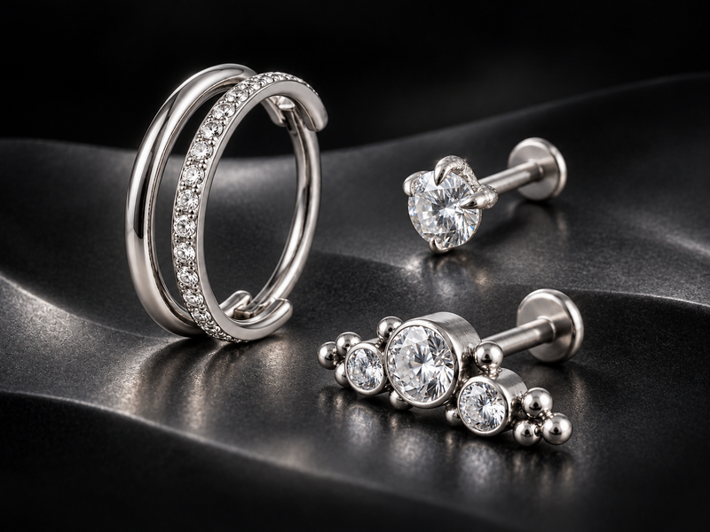 Piercings Parallel, Titan y Constellation de titanio — promoción 2 por S/149