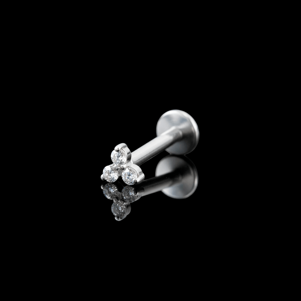 Piercing Aether 2mm – Titanio Grado Implante con Circonia 5A | Lion Luxury