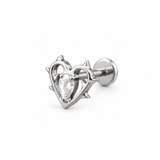 Piercing Amour 7mm – Titanio Grado Implante con Circonia 5A