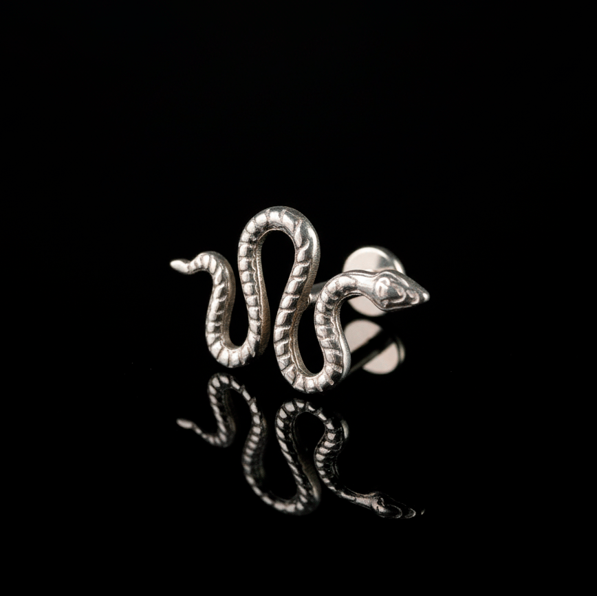 Piercing Snake 14mm – Titanio Grado Implante | Lion Luxury