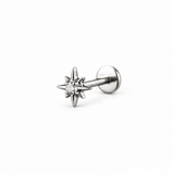 Piercing Solaris 5mm – Titanio Grado Implante con Circonia 5A