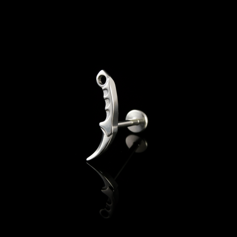 Piercing Razor 14mm – Titanio Grado Implante | Lion Luxury