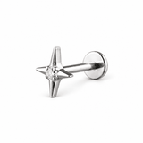 Piercing Stella ´6mm – Titanio Grado Implante con Circonia 5A
