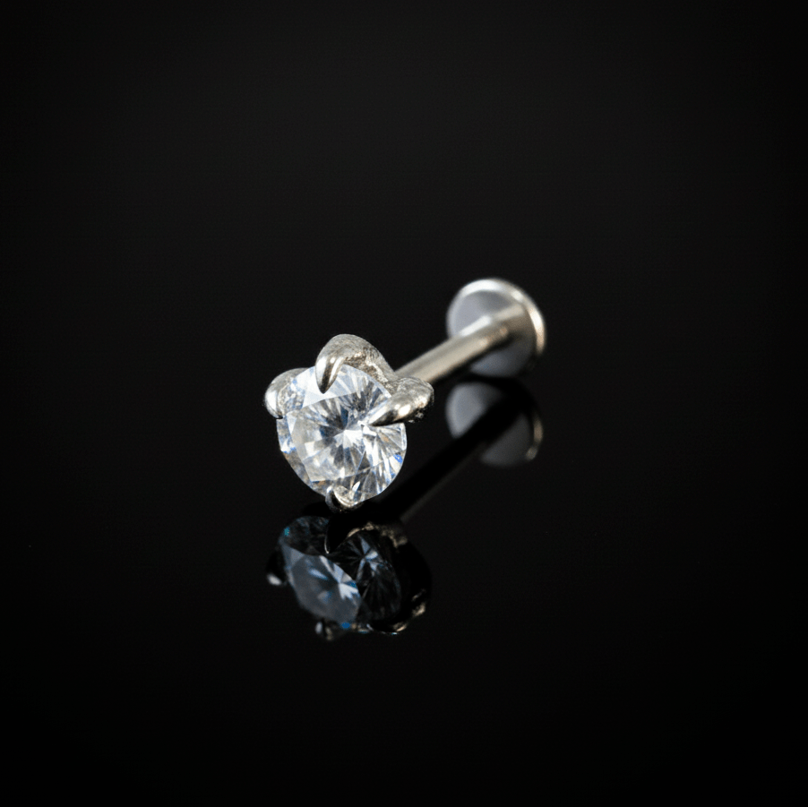 Piercing Titan 5mm – Titanio Grado Implante con Circonia 5A | Lion Luxury