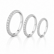 Piercing Destellos 10mm/12mm/14mm – Titanio Grado Implante con Circonia 5A | Lion Luxury