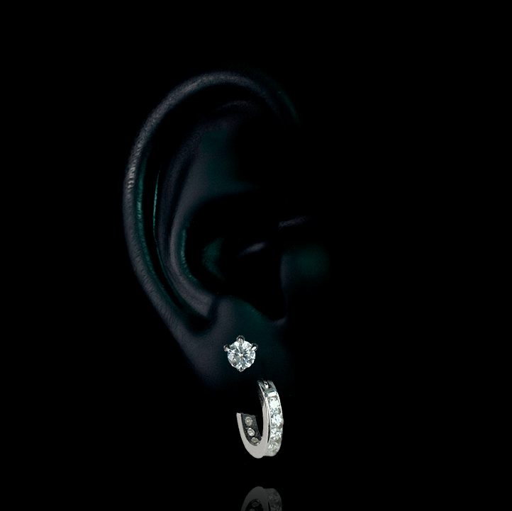 Piercing Titan 5mm – Titanio Grado Implante con Circonia 5A – detalle 2