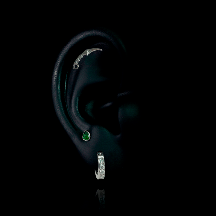 Piercing Razor 14mm – Titanio Grado Implante – detalle 2