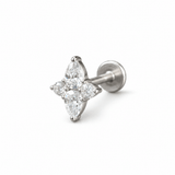 Piercing Lotus 7mm – Titanio Grado Implante con Circonia 5A