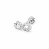 Piercing Infinity 11mm – Titanio Grado Implante con Circonia 5A